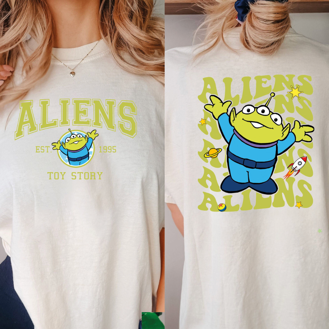 Polera Doble Aliens Toy Story Disney Pixar