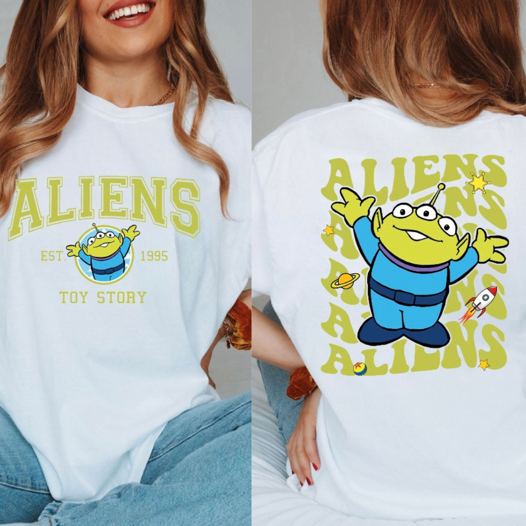 Polera Doble Aliens Toy Story Disney Pixar