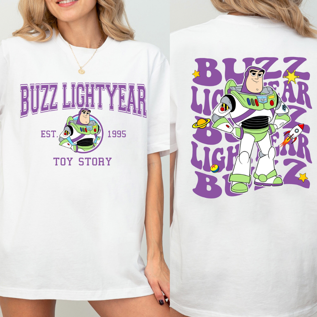 Polera Doble Buzz Lightyear Toy Story Disney Pixar kromaguarcl