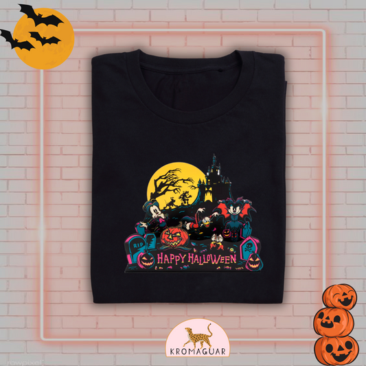Polera Mickey & Friends Cementerio Happy Halloween Disney