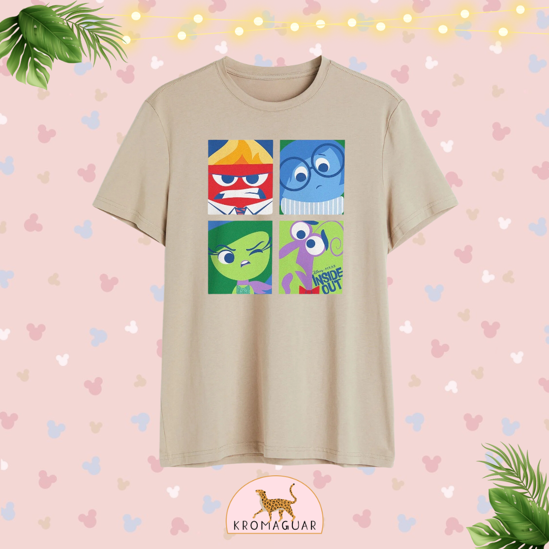 Polera Inside Out Emotions Disney Pixar