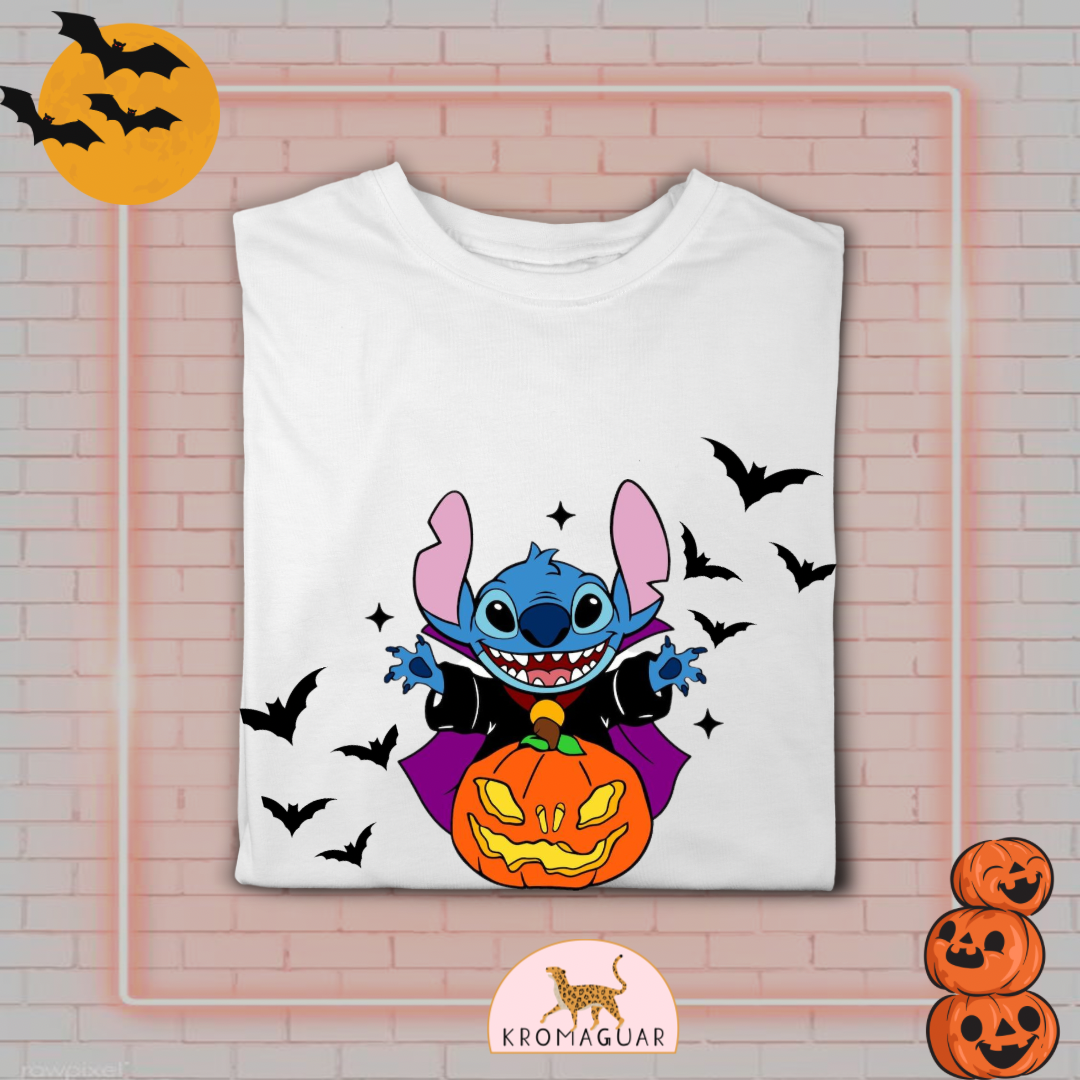 Polera Conde Stitch Halloween Disney
