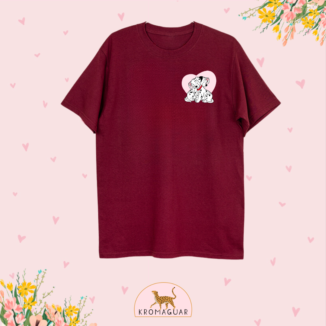 Polera 101 Dálmatas Corazon Disney