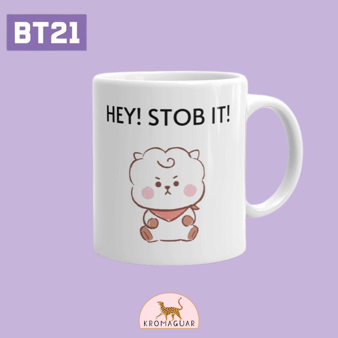 Taza RJ Hey! Stob It! BT21 BTS