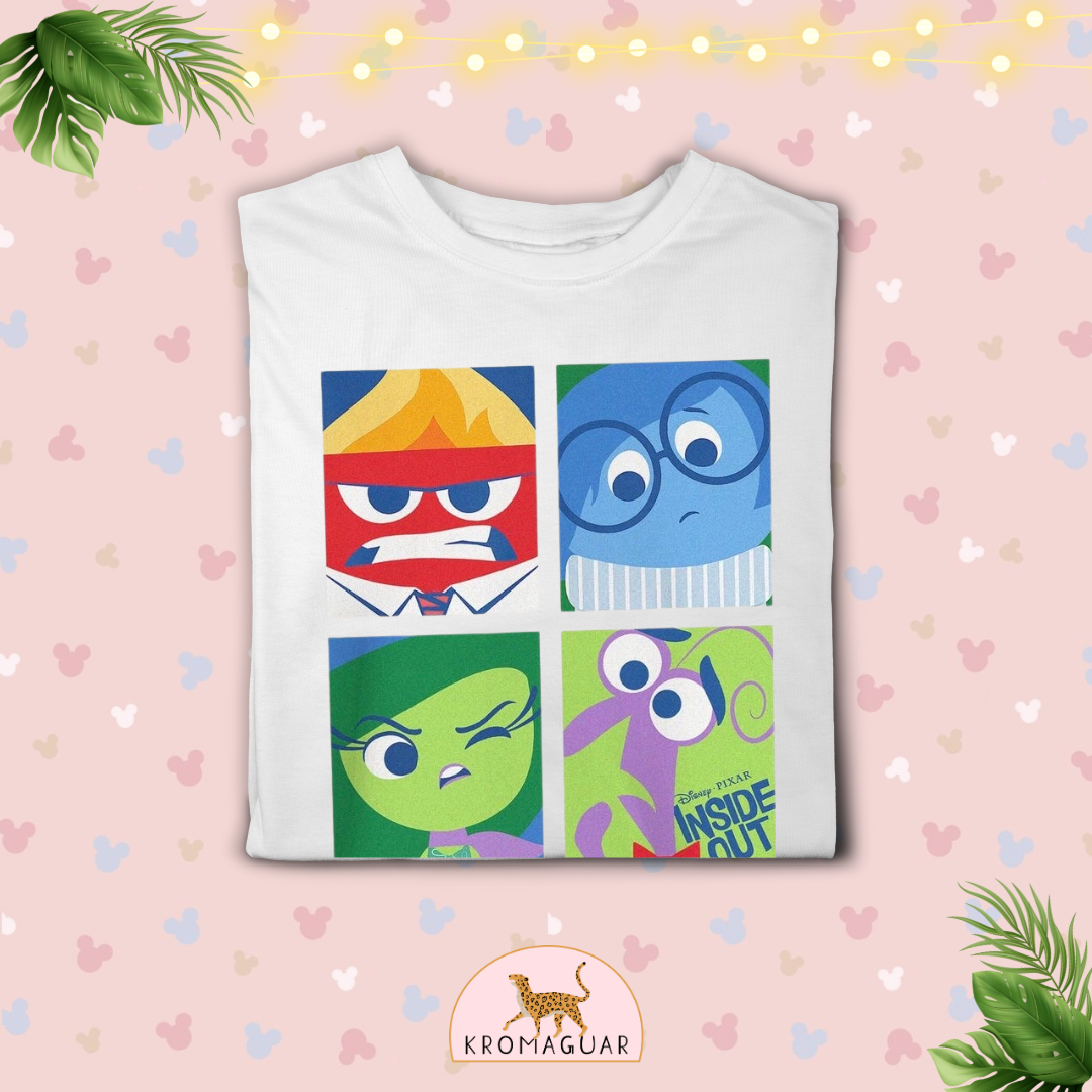 Polera Inside Out Emotions Disney Pixar