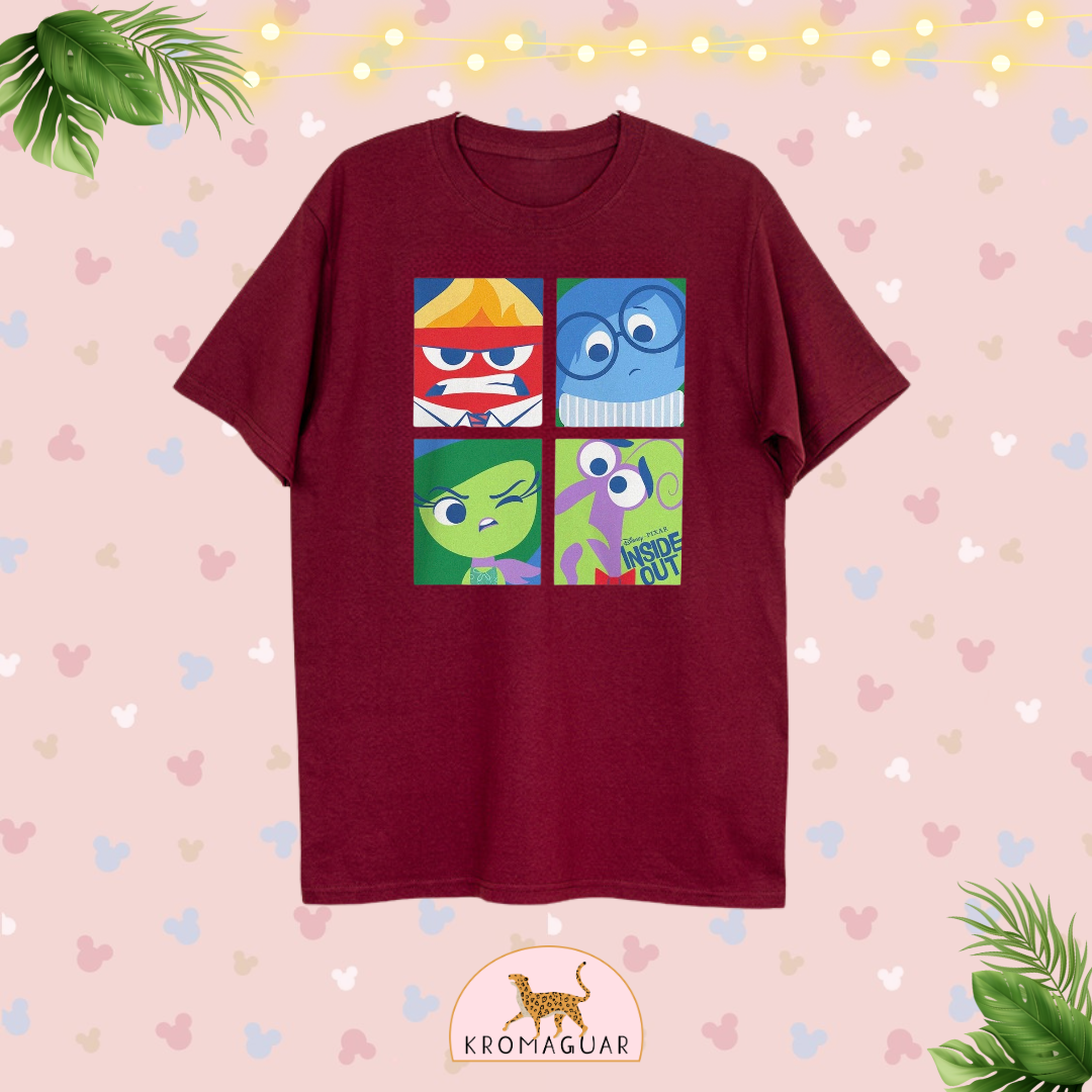 Polera Inside Out Emotions Disney Pixar
