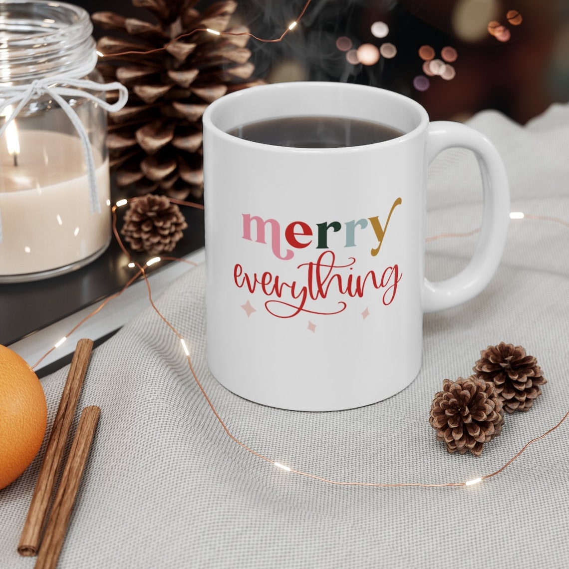 Taza Merry Everything Navidad