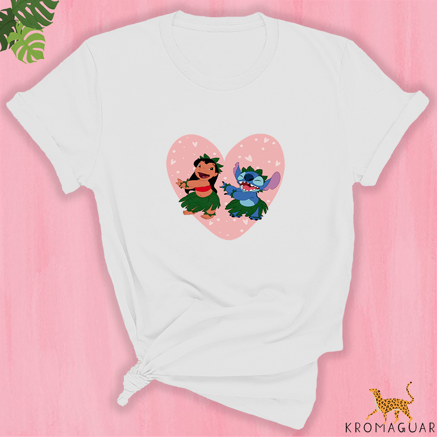 Polera Lilo & Stitch Corazón Disney