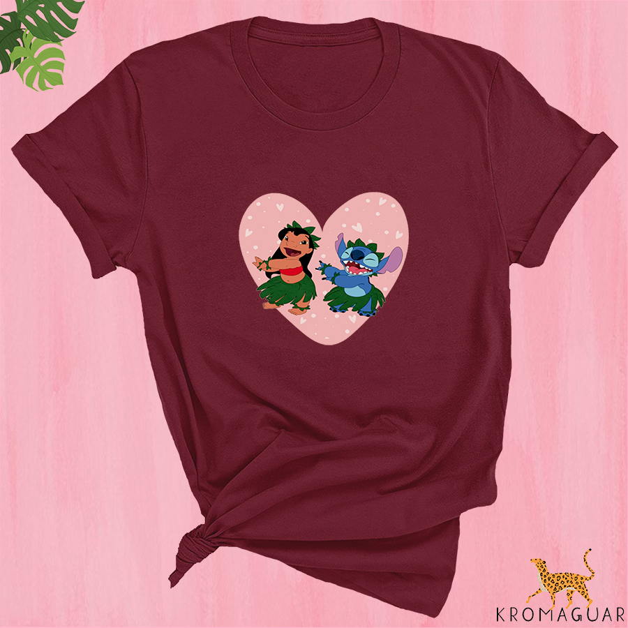 Polera Lilo & Stitch Corazón Disney