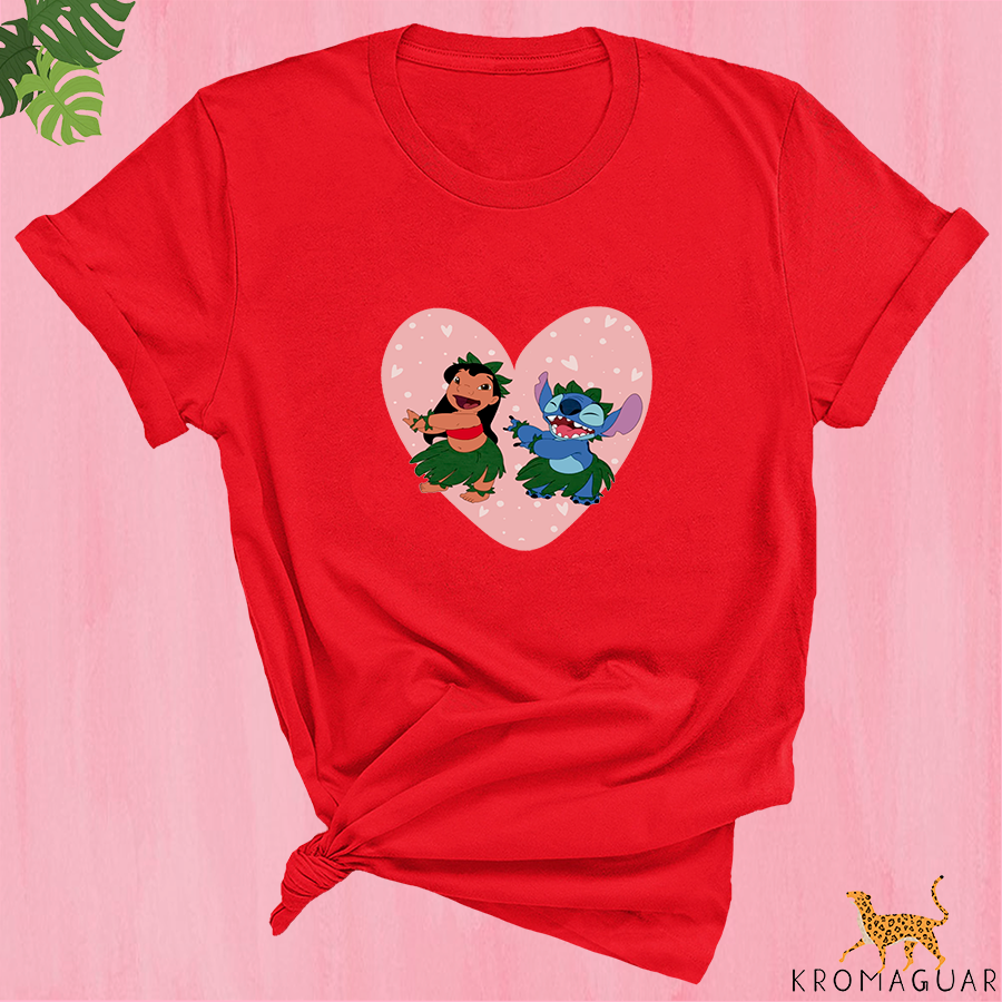 Polera Lilo & Stitch Corazón Disney
