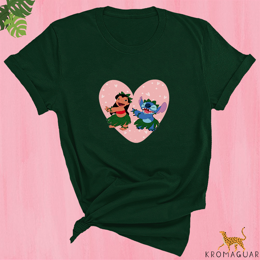 Polera Lilo & Stitch Corazón Disney