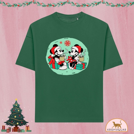 Polera Mickey & Minnie Hot Cocoa Christmas Disney Navidad