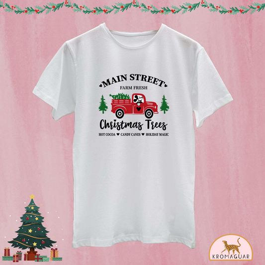 Polera Christmas Trees Michey Mouse Disney Navidad