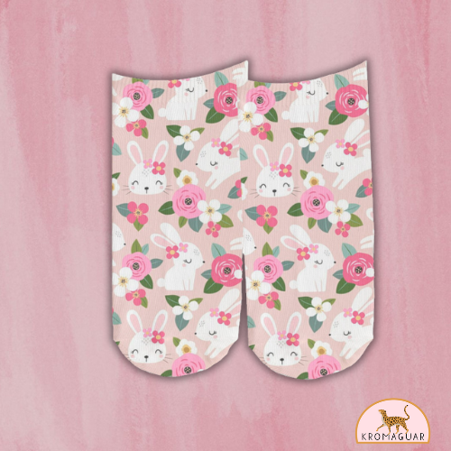 Socks Conejita & Rosas Pascua