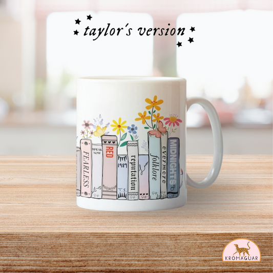 Taza Eras Books Taylor Swift
