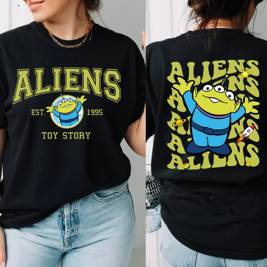 Polera Doble Aliens Toy Story Disney Pixar