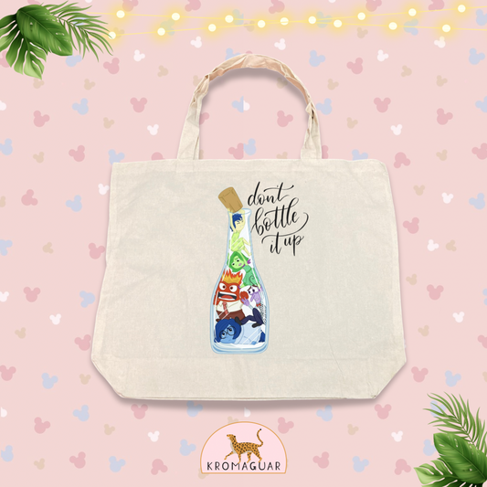 Tote Bag Don’t Bottle It Up Inside Out Disney Pixar