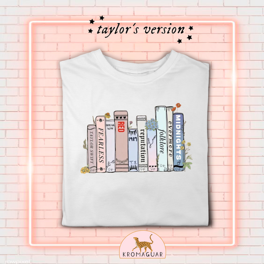 Polera The Eras Books Taylor Swift