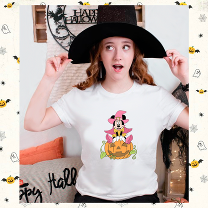 Polera Minnie Brujita Halloween