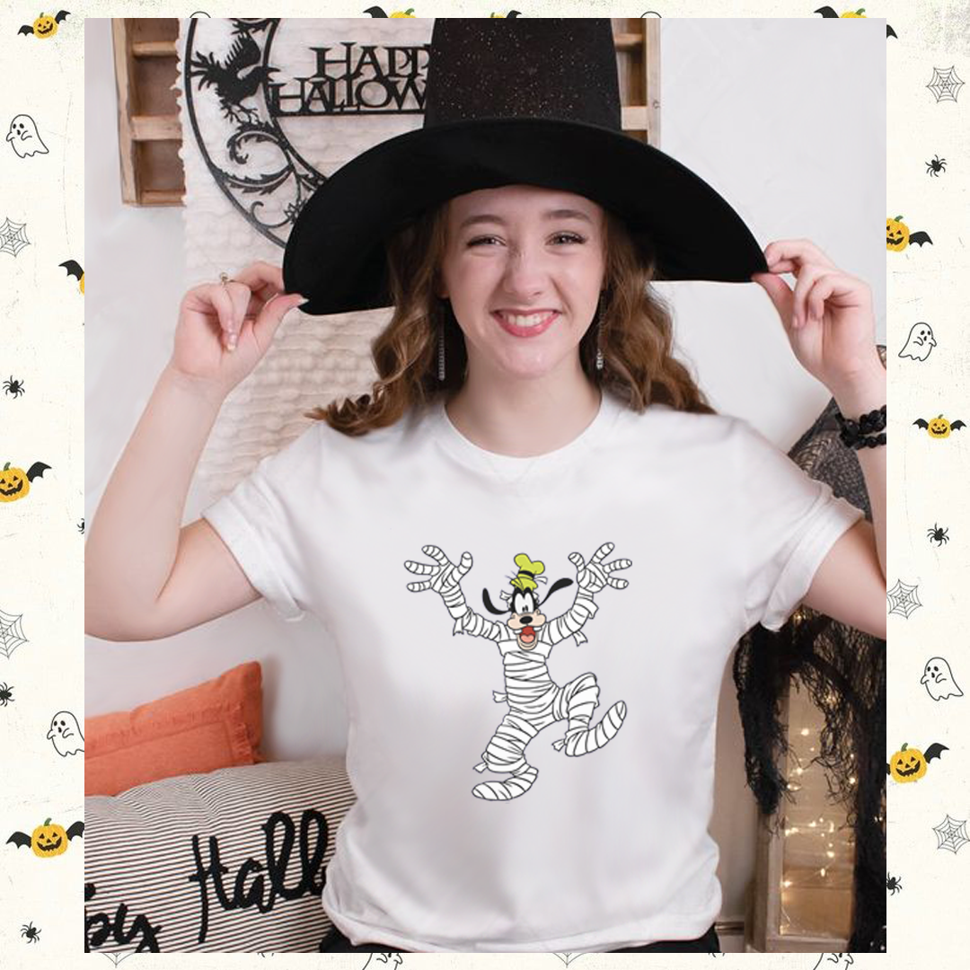 Polera Goofy Momia Halloween