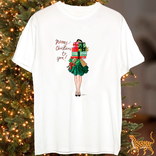 Polera Merry Christmas To You Navidad
